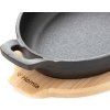 Litinový kastrol Andreas s bambusovým dnem  22x12 cm