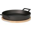 Litinová pánev Andreas se dvěma rukojeťmi a bambusovým dnem 25x20 cm