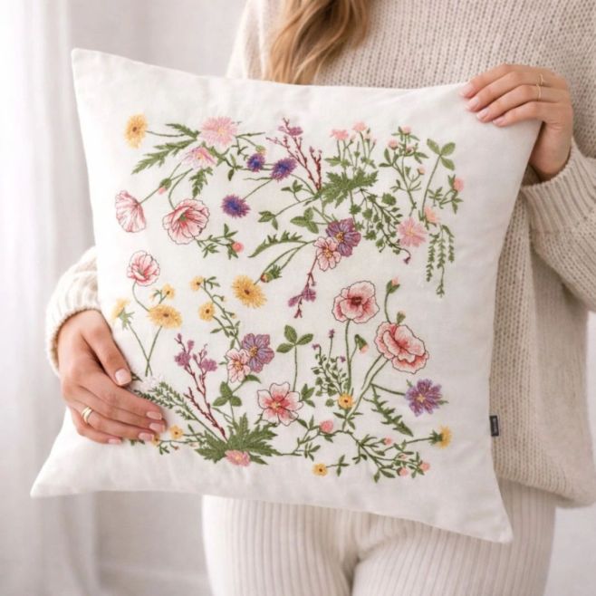 Jarní klid doma Textilie, které zjemní prostor a přinesou barvu přesně tak, jak ji na jaře chceme🌸 Polštáře, které stačí...