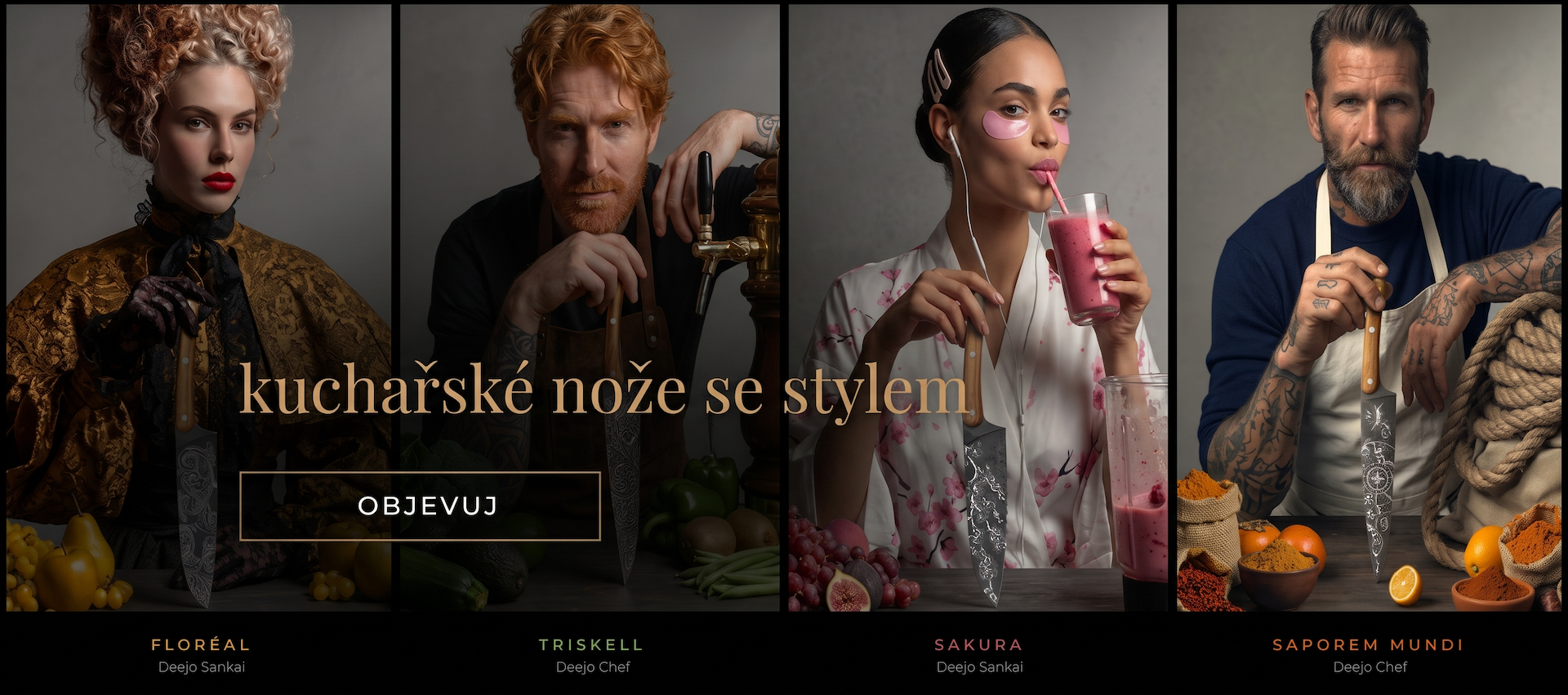 Objevte paletu kuchyńských nožů