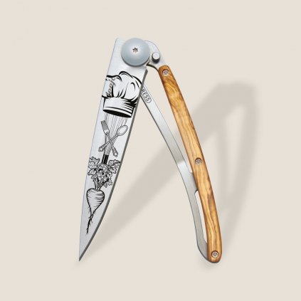 Kapesní nůž Deejo 37g Chef olive wood