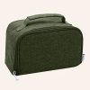 Svačinový box / lunch box Akinod 1400ml černý s izolační taškou v barvě khaki