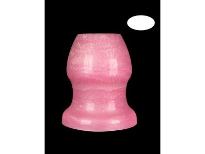 Bloop Oval Passive Stretching Plug Side top pink