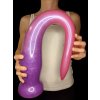 Cone plug long pink purple bent