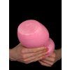 Bloop Oval Passive Stretching Plug Front Top pink