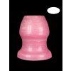 Bloop Oval Passive Stretching Plug Side top pink