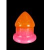 Plug short orange pink front