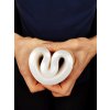 hollow plug tunnel 10x10 cm white pink top deform