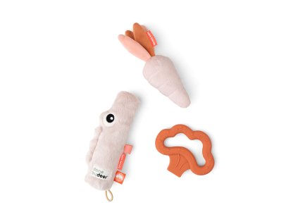 Tiny aktivní hračky Croco set 3ks - růžové