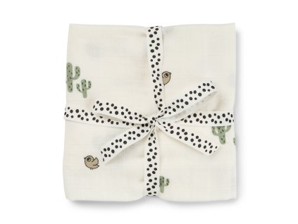 Mušelínová zavinovací plenka Lalee - písková