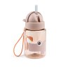 Láhev s brčkem Playground - růžová
