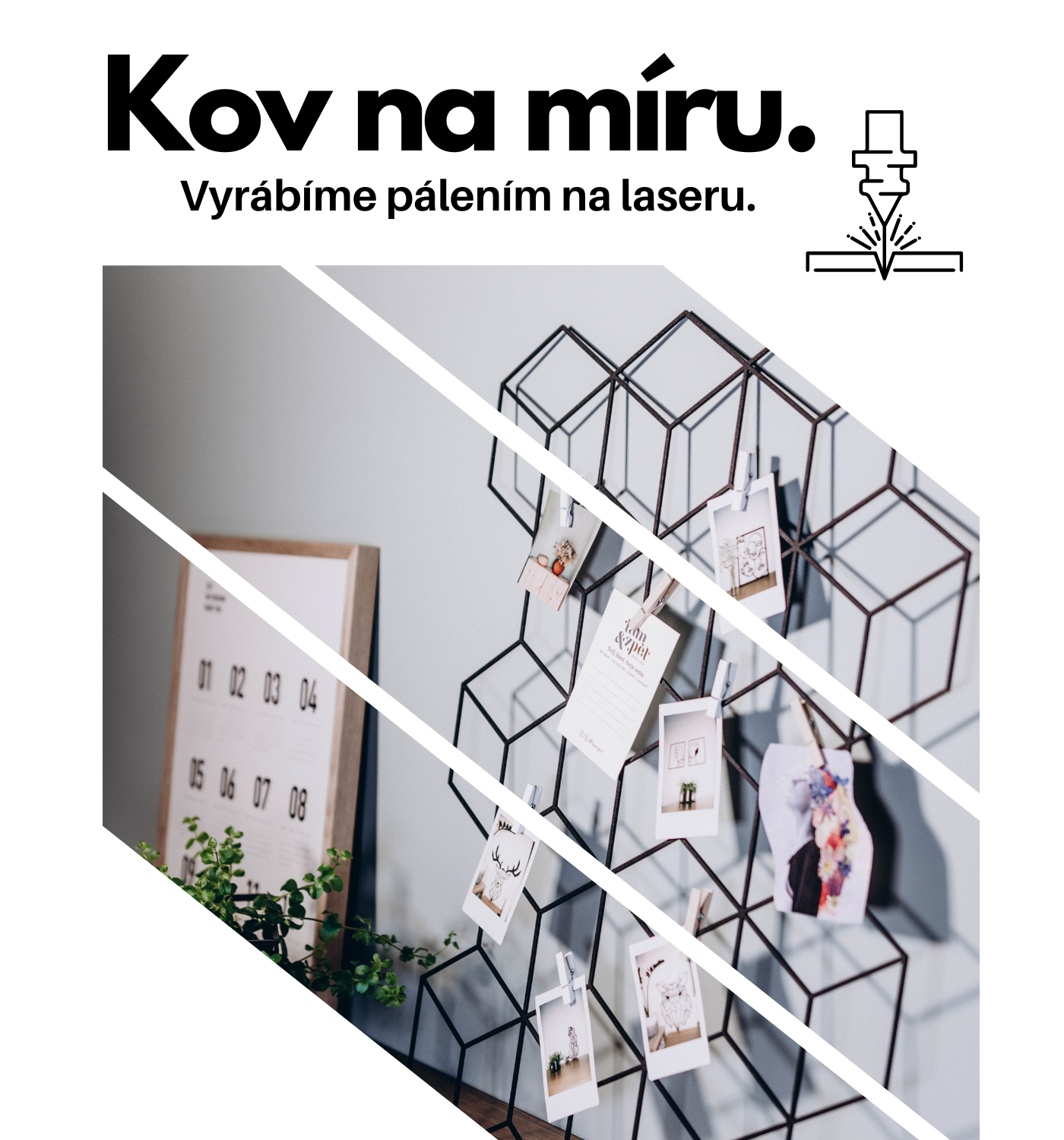 Kov na míru, kovová nástěnka na fotky