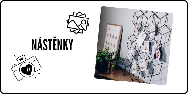 Kovové nástěnky na fotky dopisy upomínky připomínky
