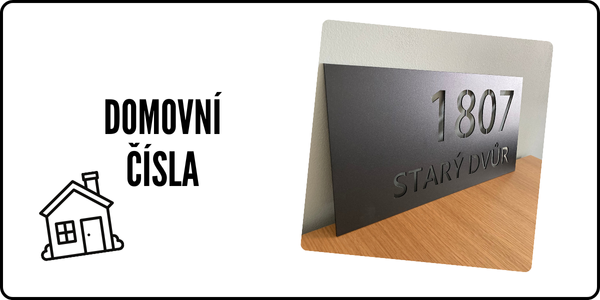 Nerezové domovní čísla