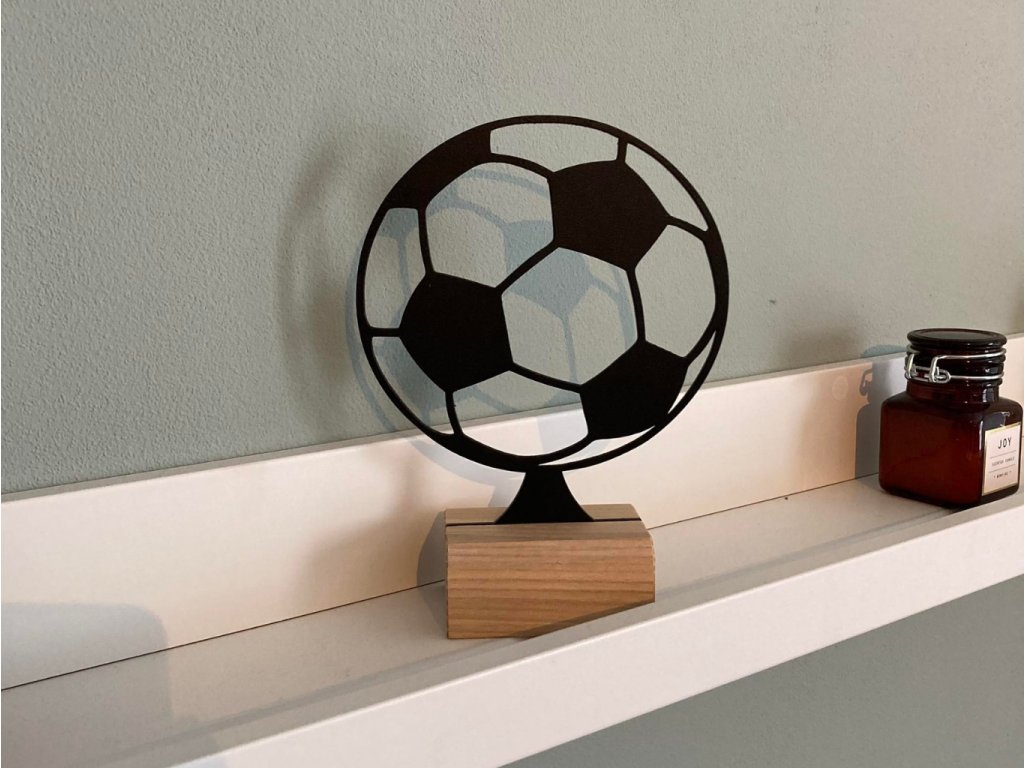 Kovová dekorace Fotbalový míč