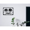 Nástěnný kovový obraz Audiokazeta