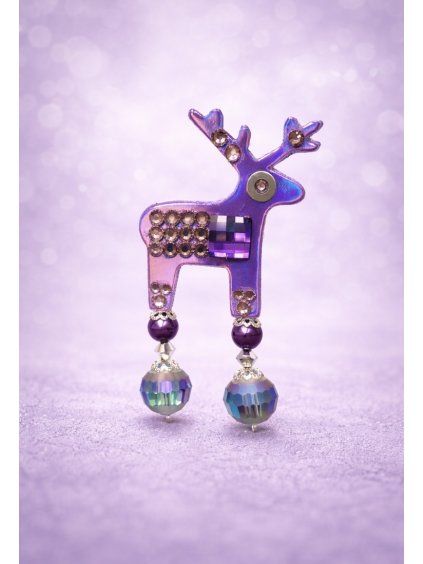 Jelen týdne..fialová mini brož