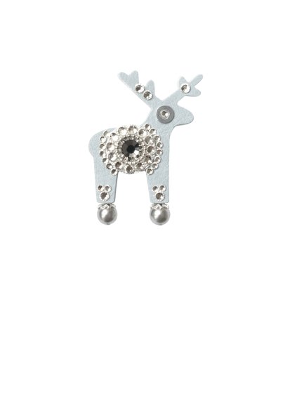 Světle šedá mini brož