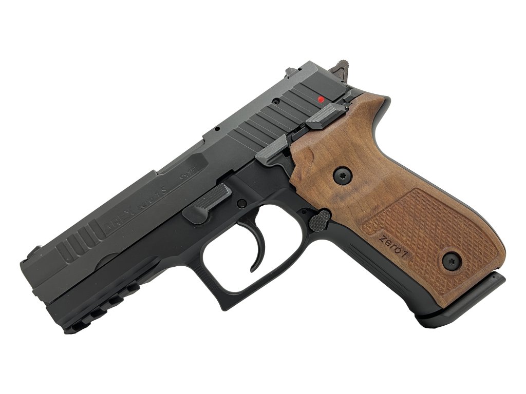 Samonabíjecí pistole AREX ZERO 1 S ráže 9mm Luger BLK dřevěné pažbičky 01