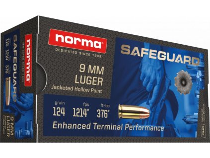 norma safeguard naboje 9mm luger