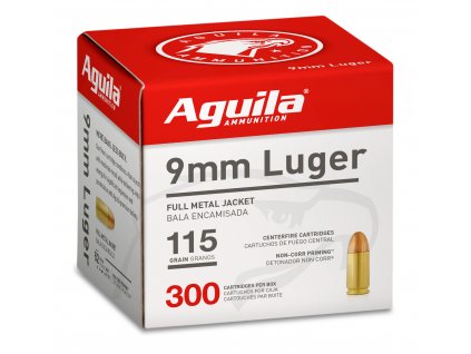 Střelivo Aguila 9x19 mm Luger FMJ 115gr, sypané po 300 ks