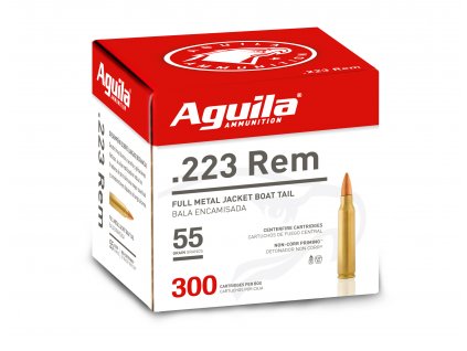 Střelivo Aguila .223 REM FMJ 55gr, sypané po 300 ks