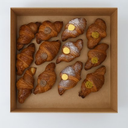Box mini croissantů SLADKÝ - 12ks