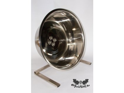 Kolotoč  pro hlodavce, osmáky degu, křečky, kovový nerezový, se stojánkem, velikost 28cm, 32cm a 34cm