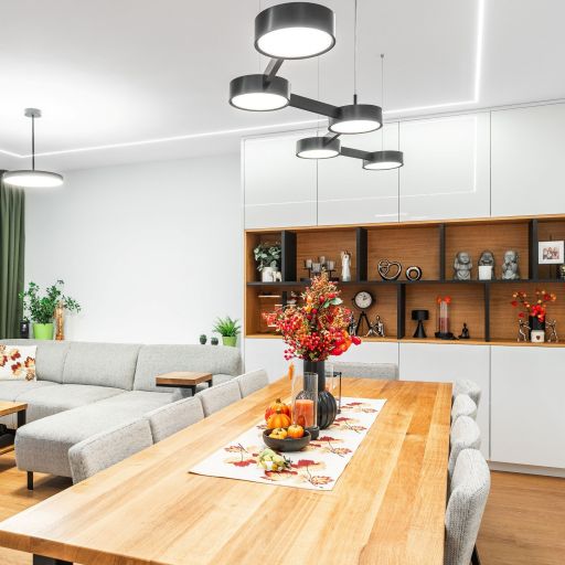 Realizace interiéru bytu Brno Žabovřesky - realizace jídelny a obýváku