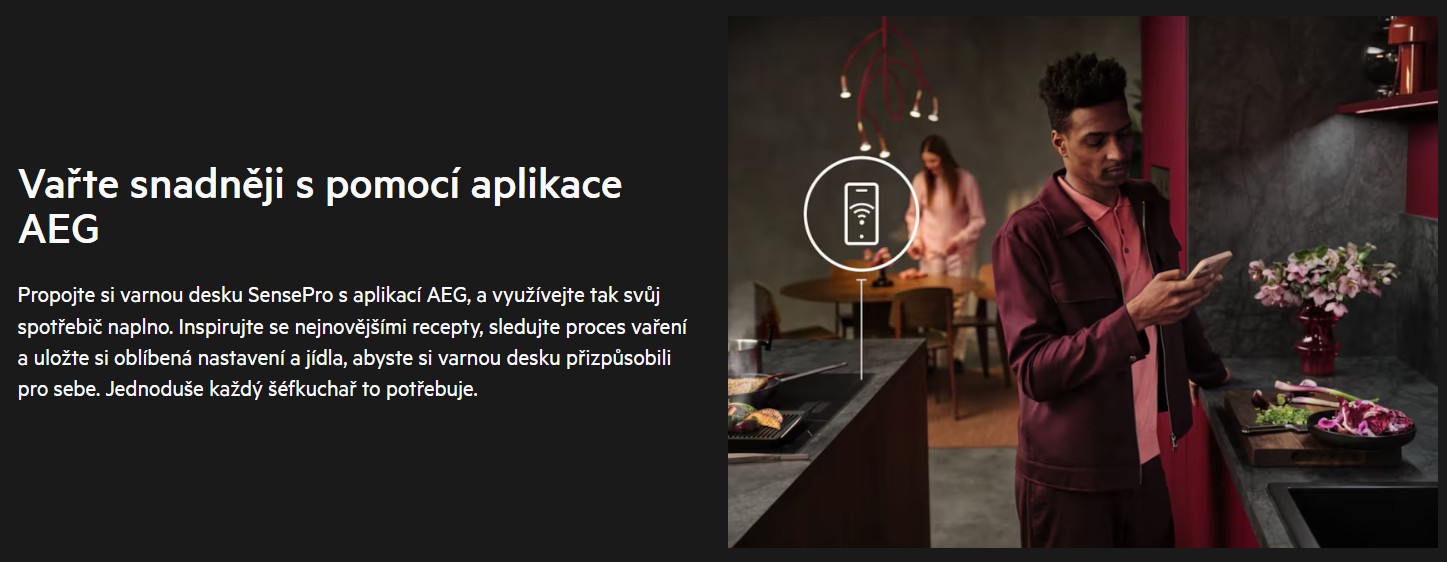 mobilní aplikace AEG