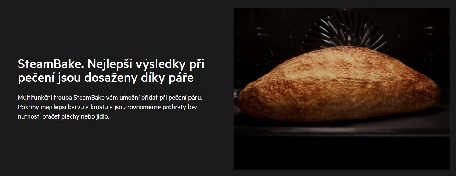 SteamBake - vaření v páře - připařování