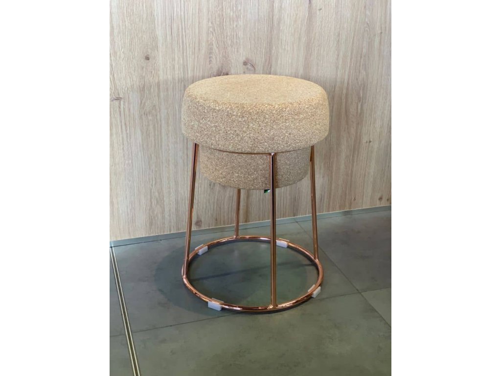 Barová stolička Bouchon, rose gold, 46 cm