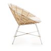 křeslo Kartell - ratanové/bílé