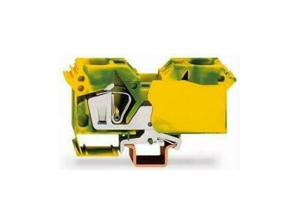 WAGO 285-607 zeleno-žlutá svorkovnice na DIN lištu