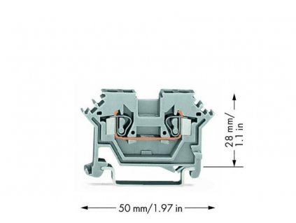 280-601 Svorkovnice na DIN lištu WAGO