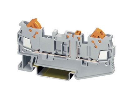 Řadová svorka QTC 1,5-MT 3205103, rychlé připojení, šedé provedení