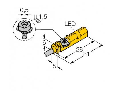 Turck BIM-UNT-AP6X magnetický senzor pro pneumatické válce