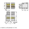 WAGO 733-108 konektor na desku 8pólová svorka 2.5 mm světle šedá