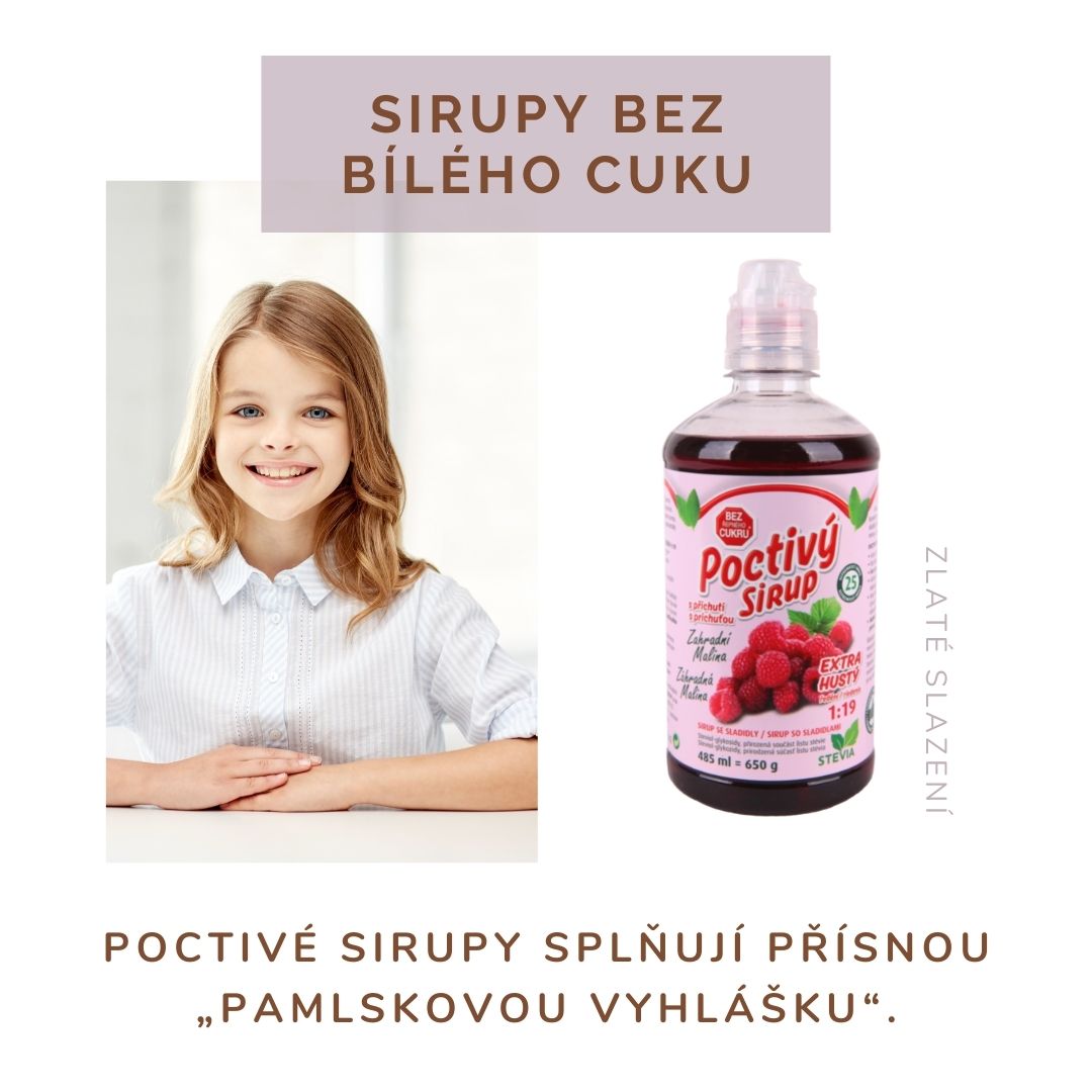 Naše sirupy splňují pamlskovou vyhlášku