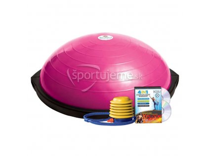BOSU - polovičná fitlopta ružová