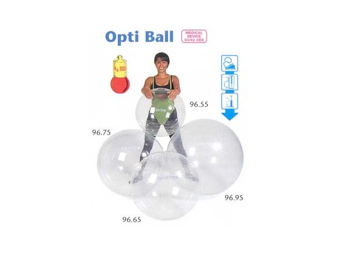 Ledraplastic Hladká Fitlopta OPTI BALL 55cm