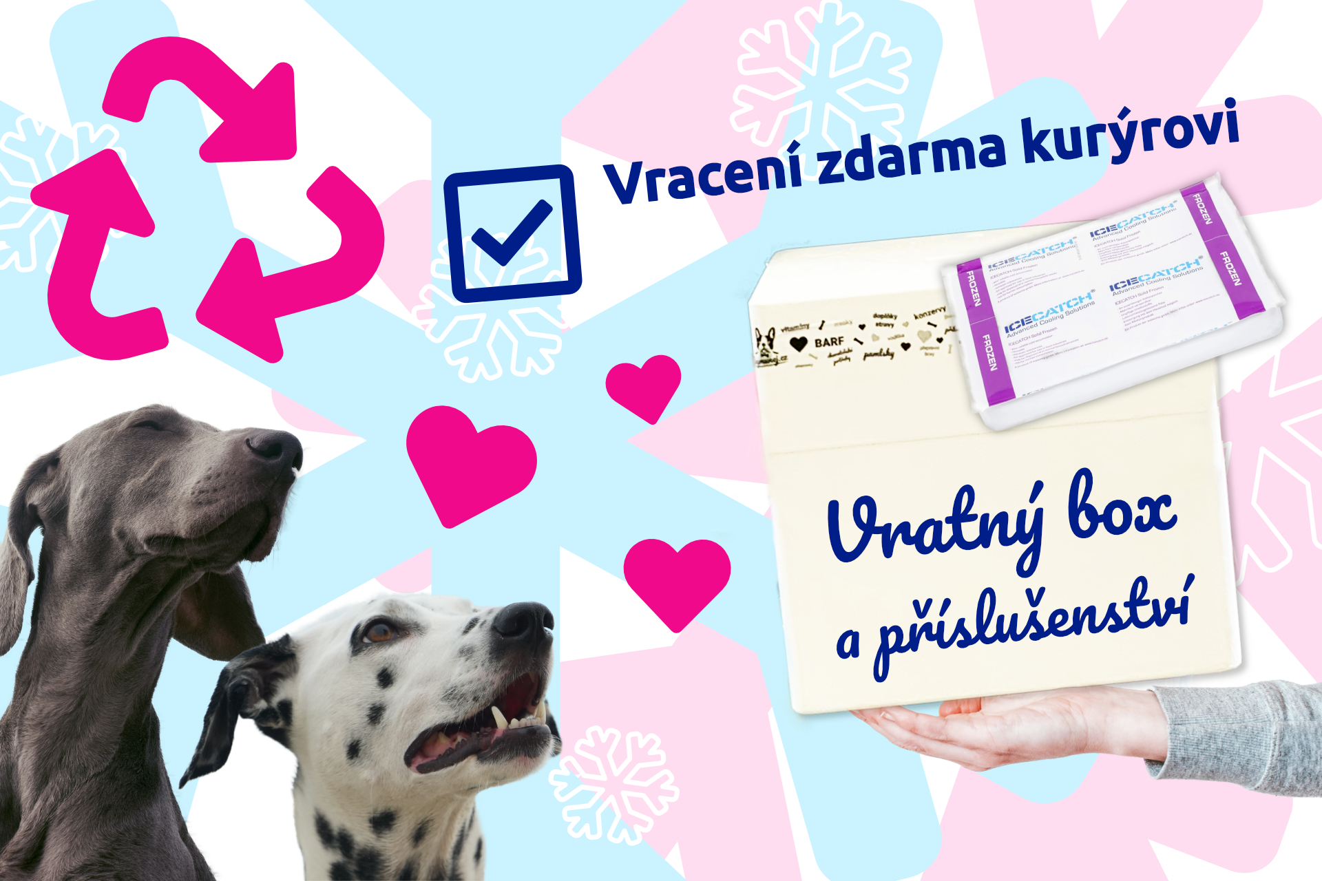 Vracení boxů a chladicího příslušenství na BARF přímo kurýrovi