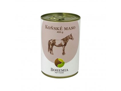 konzerva bohemia pet food koňské maso 400 g
