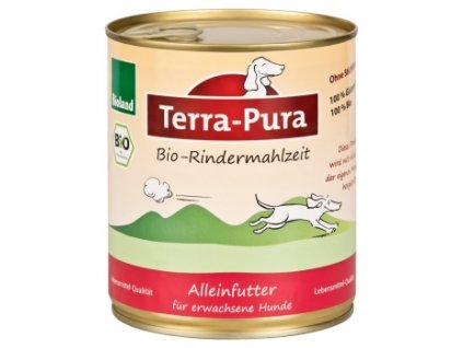terra pura rindermahlzeit hovezi konzerva pro psy 800g