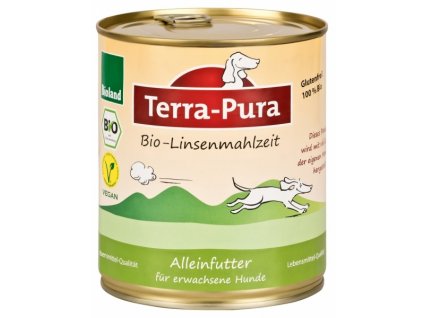 terra pura bio linsenmahlzeit cockova konzerva pro psy 750g