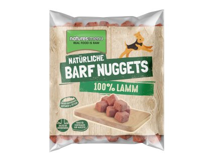 Natures Menu 100 pct raw barf mrazene maso nugety jehneci 1 kg