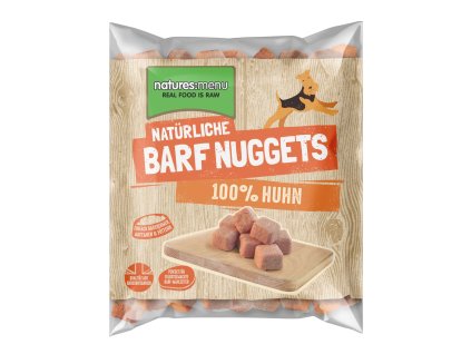 Natures Menu 100 pct raw barf mrazene maso nugety kureci 1 kg