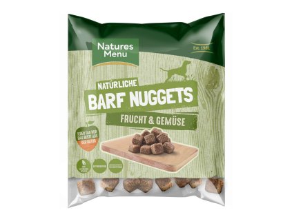 natures menu raw barf nugety ovoce a zelenina mrazene krmivo pro psy 1 kg