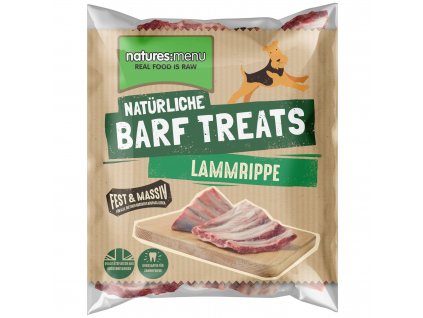 natures menu barf pamlsek kosti mrazena jehneci zebra