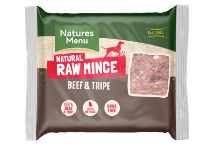 BFT Natures Menu Home Prepare BARF mleté hovězí a dršťky přední strana